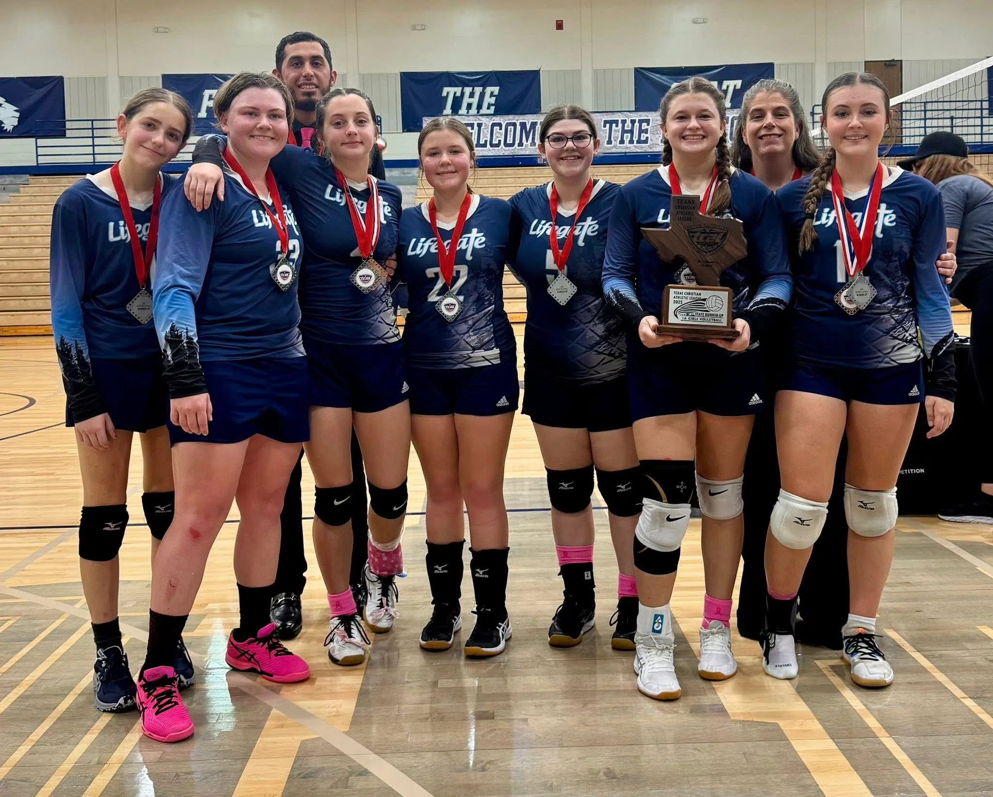 Lifegate volleyball team finishes as state runners-up at TCAL 1A state tournament