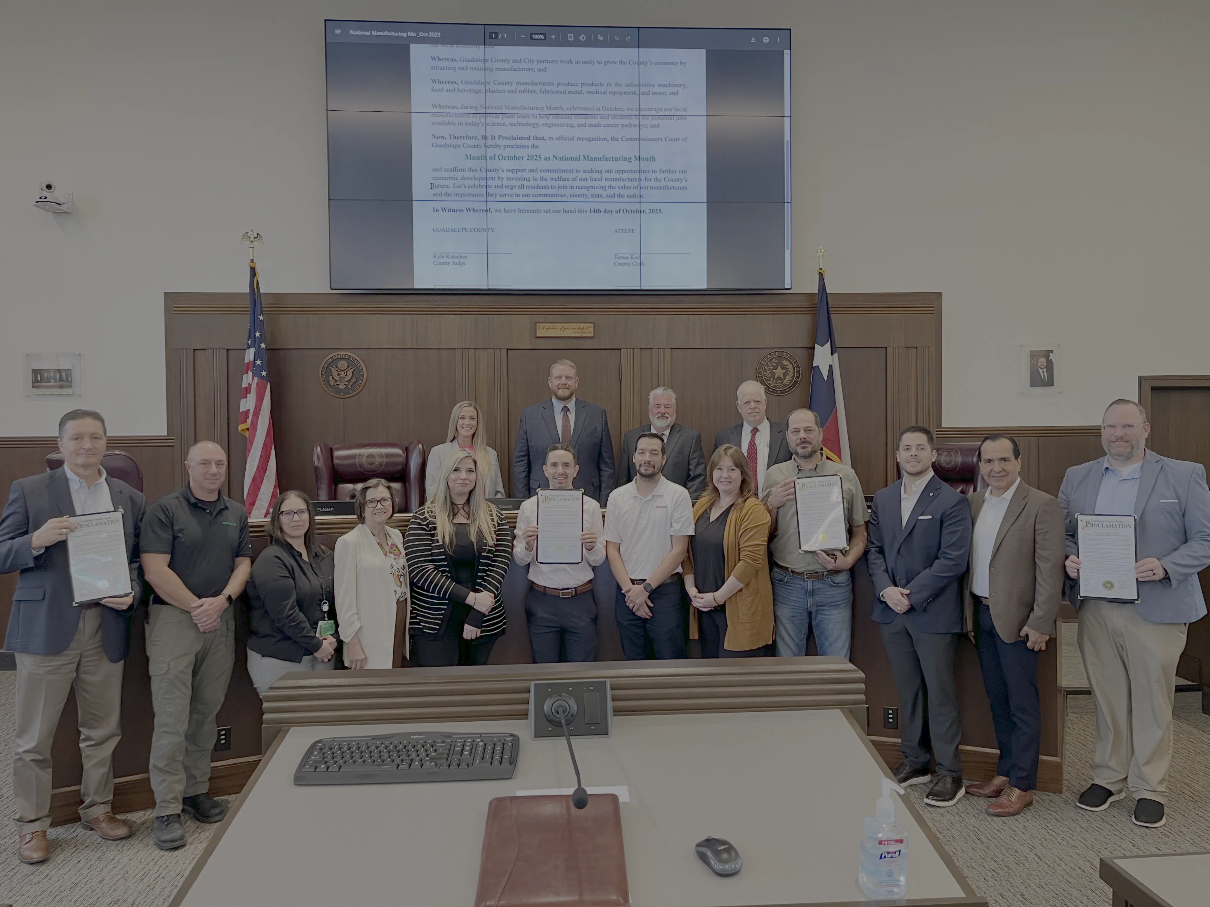 Guadalupe County recognizes the importance of its manufacturing community