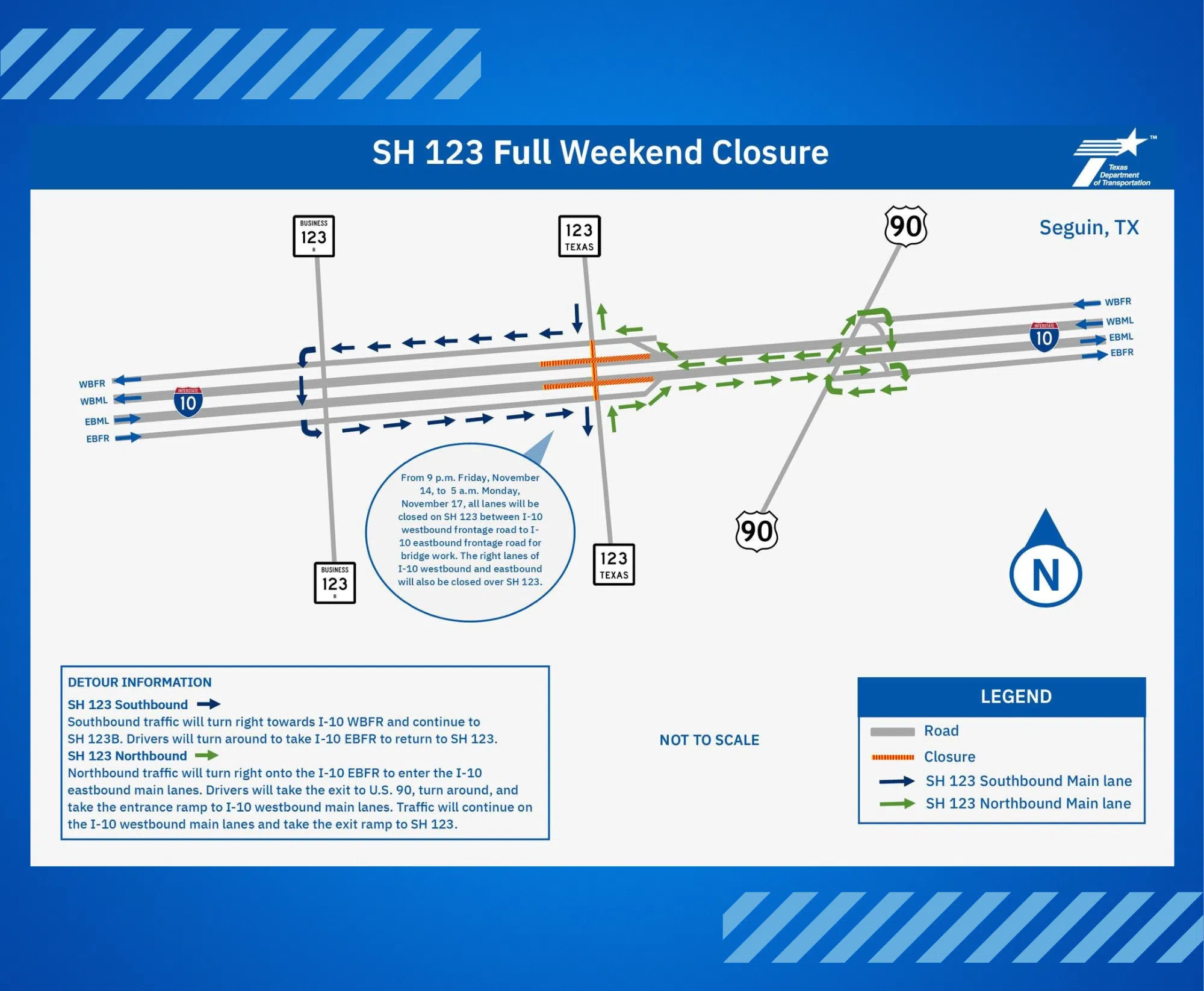 TxDOT closure slated for Saturday Patience urged at County Clean-Up Event
