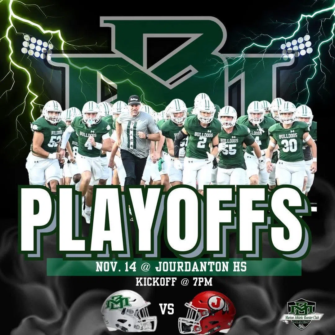 Marion and Jourdanton to meet in bi-district round for third straight year tonight on KWED