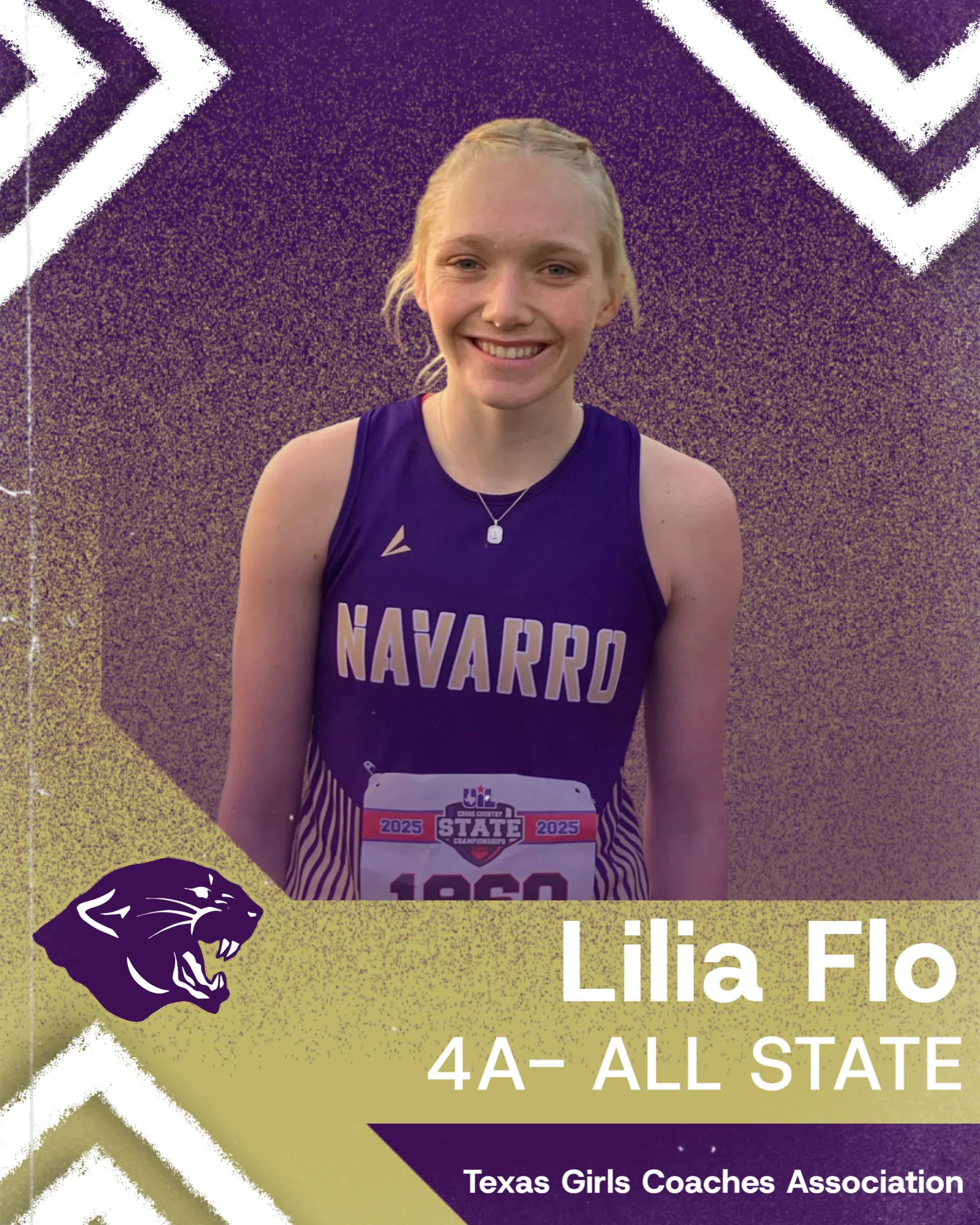 Navarro's Flo named to Texas girls coaches all-state cross country team