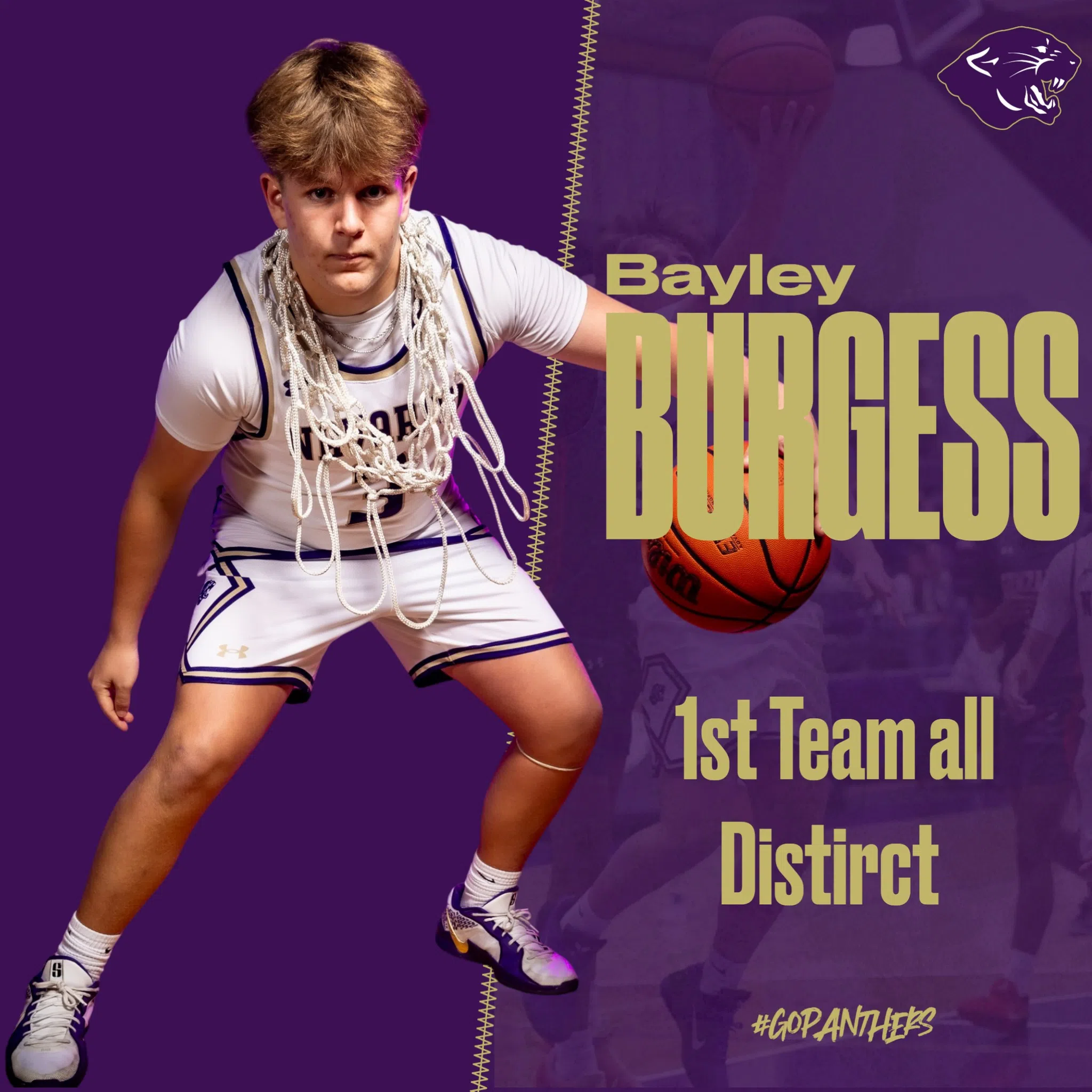 Burgess and Shields lead Navarro boys basketball all-district selections