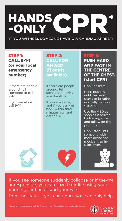 Cardiac Arrest vs Heart Attack Infographic  American Heart Association CPR  & First Aid