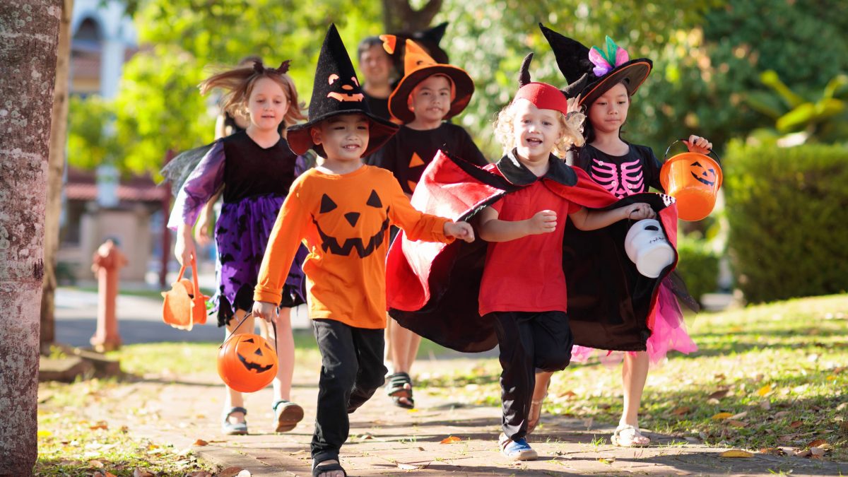 Preparing for the incoming candy haul