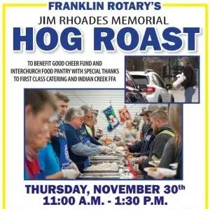 Jim Rhoades Memorial Hog Roast is Thursday
