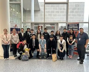 Japanese students visit Columbus