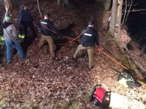 Woman rescued after falling over cliff at Muscatatuck Caverns