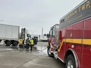 Truck fire extinguished at local I-65 rest park