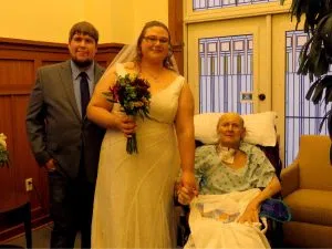 Newlyweds honor ill grandfather