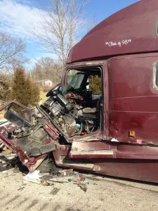 Trucker hurt in I-65 crash near Columbus