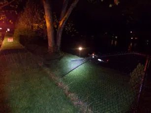 Driver crashes into pond, arrested for DUI