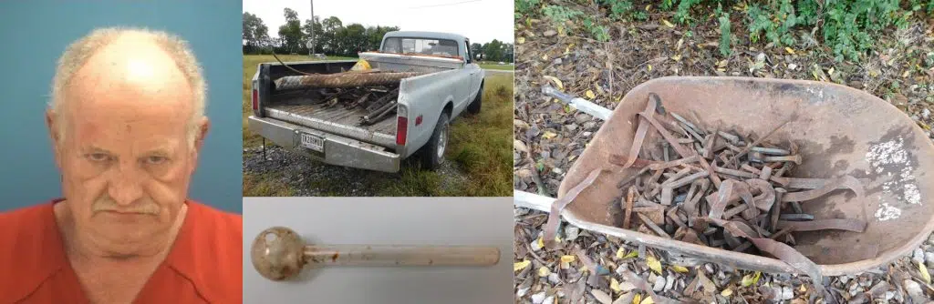 Deputies nab railroad scrap metal thief