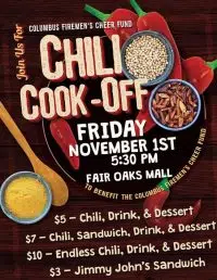 Fireman's Chili Cook-Off set for Nov. 1