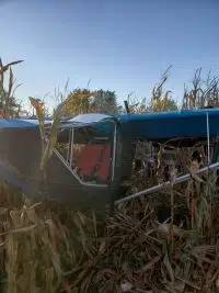Ultralight crash lands near Whiteland