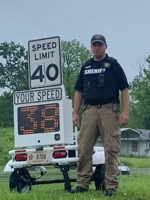 Jennings County debuts speed sign
