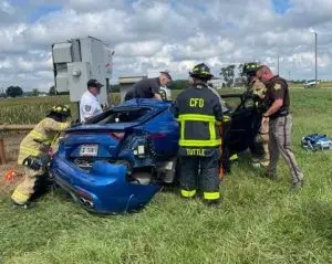 Local man seriously injured in C.R. 100N wreck