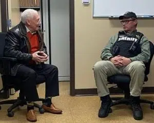 Jennings County Sheriff Freeman meets with Rep. Pence