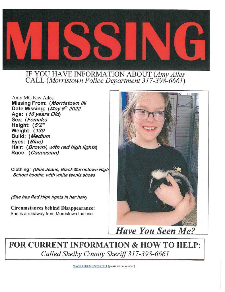Missing Morristown Juvenile