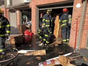 Sprinkler system limits damage of apartment complex fire