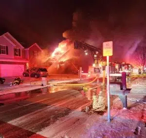 Columbus firefighters fight Bayview Drive blaze