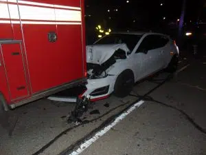 Suspect arrested for DUI after crashing into Columbus fire truck