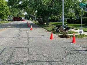 Columbus firefighters respond to natural gas leak near 15th and Washington St.