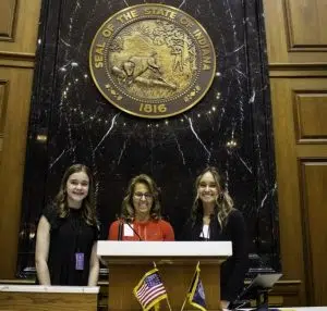 Johnson County legislators welcome local student pages to Statehouse