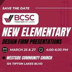 New BCSC westside elementary school design presentations are Monday, Wednesday