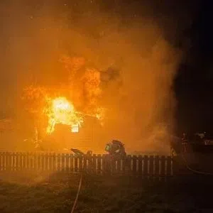 Clifford fire destroys house; no injuries