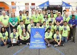 BCSC Robotics Team 4926 receives Impact Award at first robotics competition