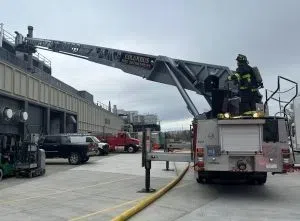 Flames inside Cummins Tech Center test vehicle quickly doused