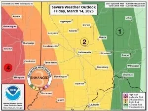 Wind Advisory issued for south-central Indiana