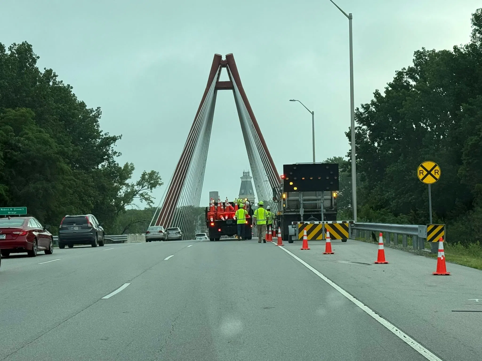 Lane restrictions begin Monday on State Road 46 Robert N. Stewart Bridge