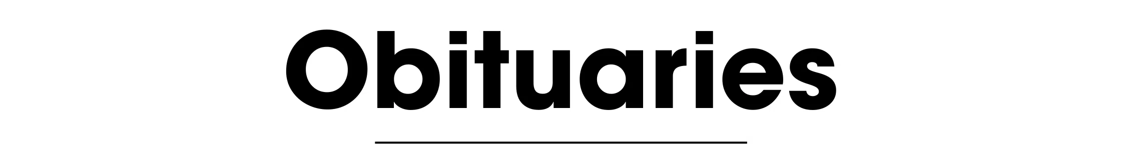 OBITUARIES