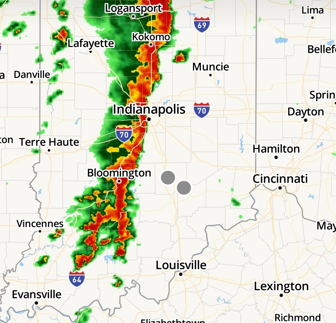 Severe Thunderstorm warning, Tornado Watch for South Central Indiana