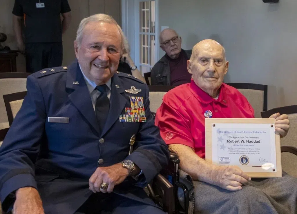 Our Hospice honors veteran Bob Haddad, Sr.