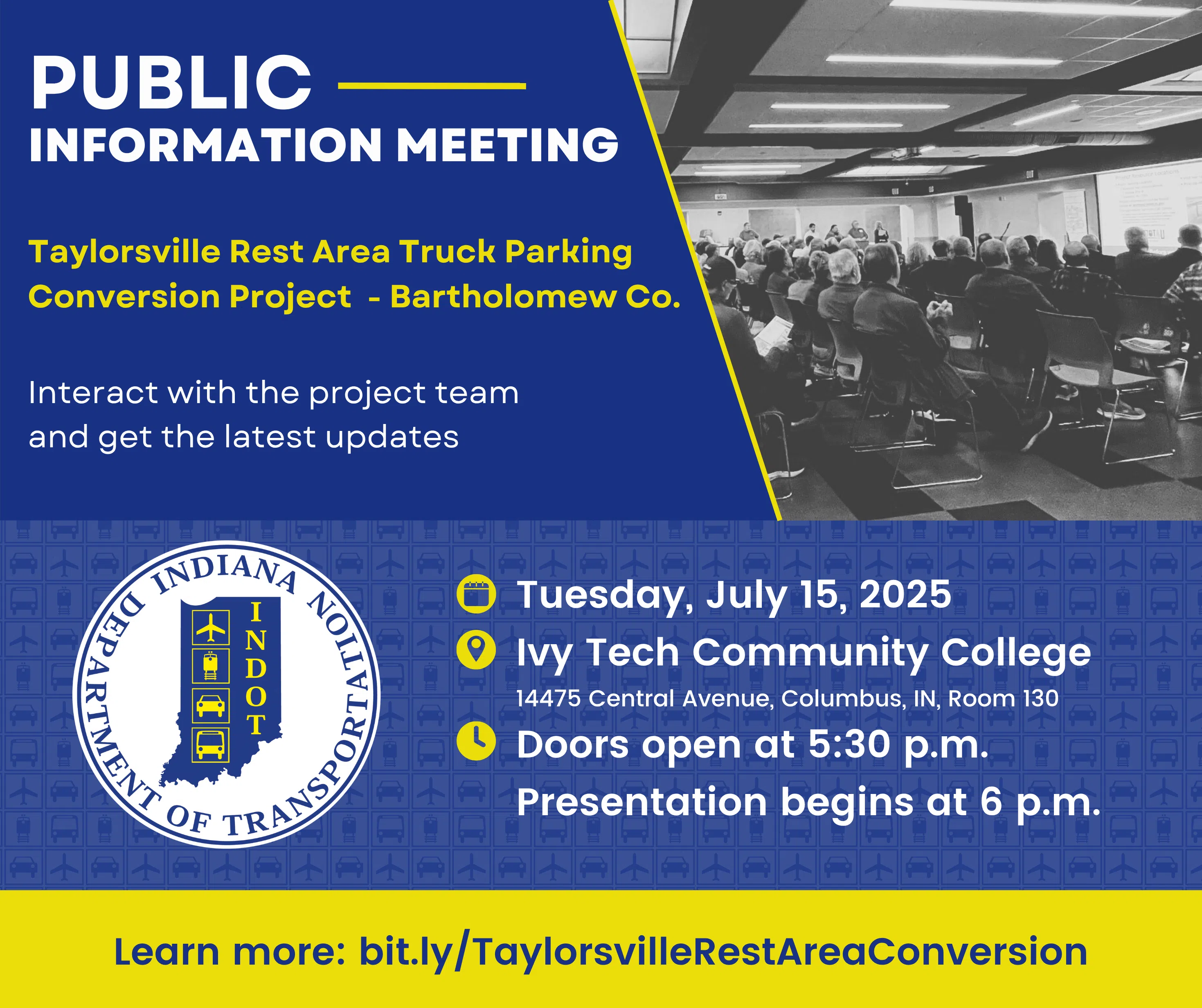 INDOT hosts public information meeting for Taylorsville Rest Area truck parking conversion