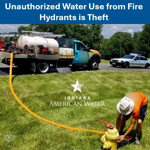 Indiana American Water warns of illegal fire hydrant usage