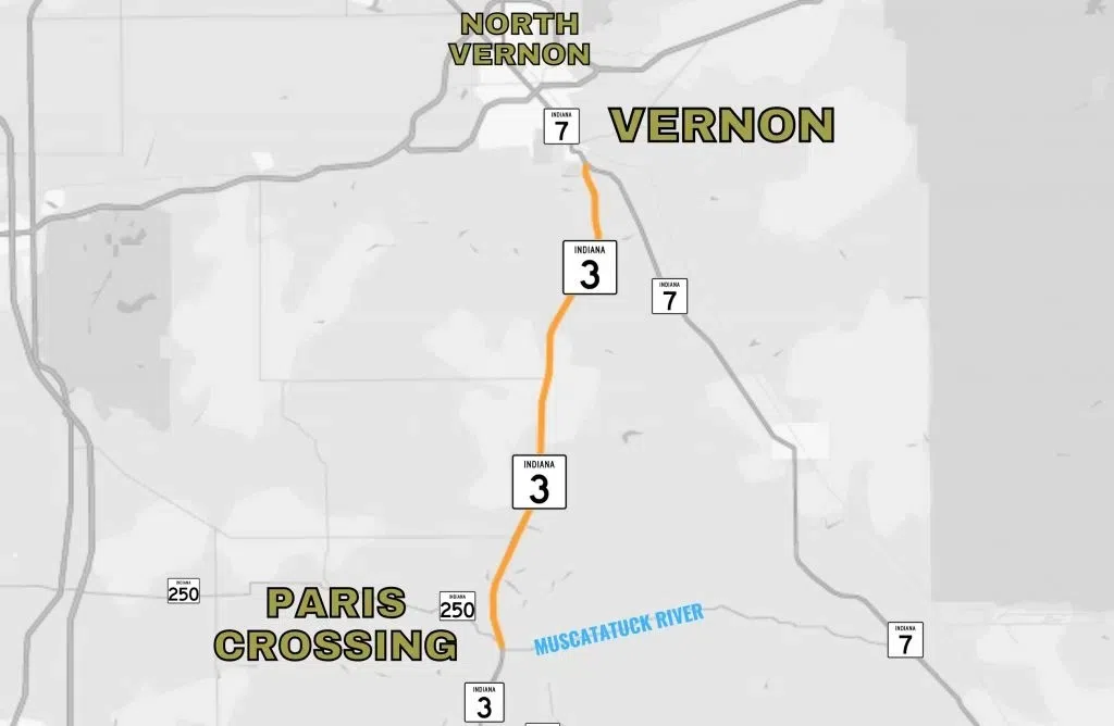 S.R. 3 maintenance begins Thursday south of Vernon