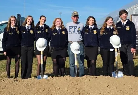 Franklin Community Schools, FFA break ground on new Ag facility for high schoolers