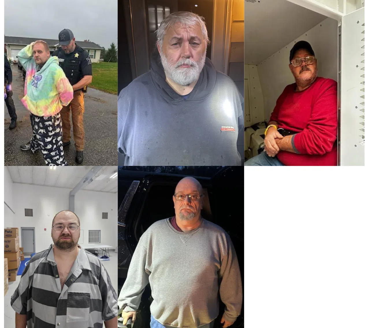 5 Sex Offenders arrested in North Vernon Following Registry Compliance Check