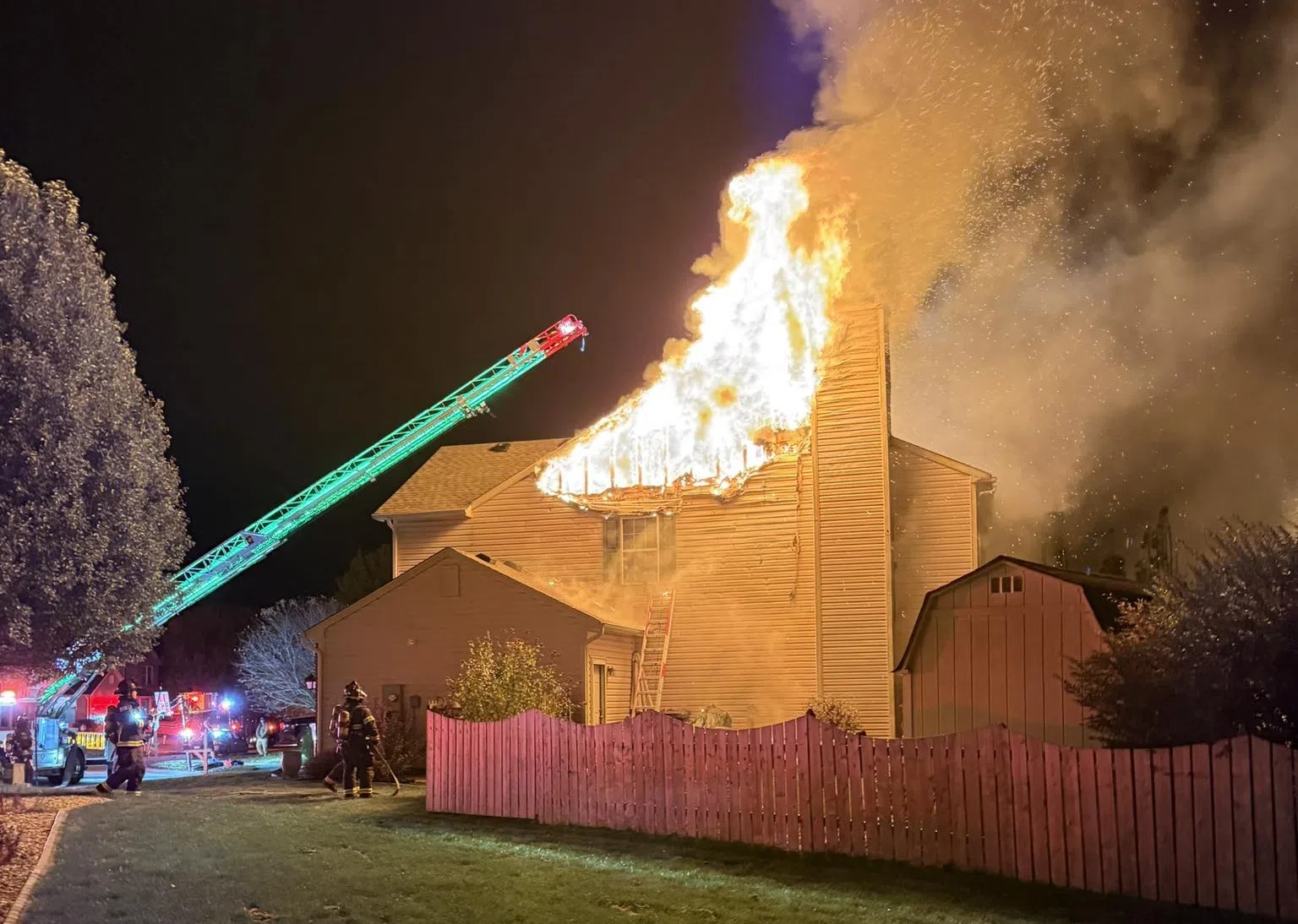 Greenwood Fire Department Battles Residential Fire on Astoria Court