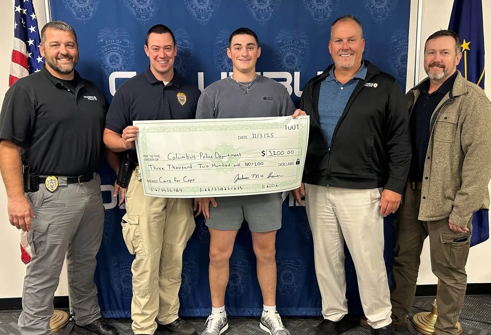 Columbus North student's senior project nets over $3K for CPD
