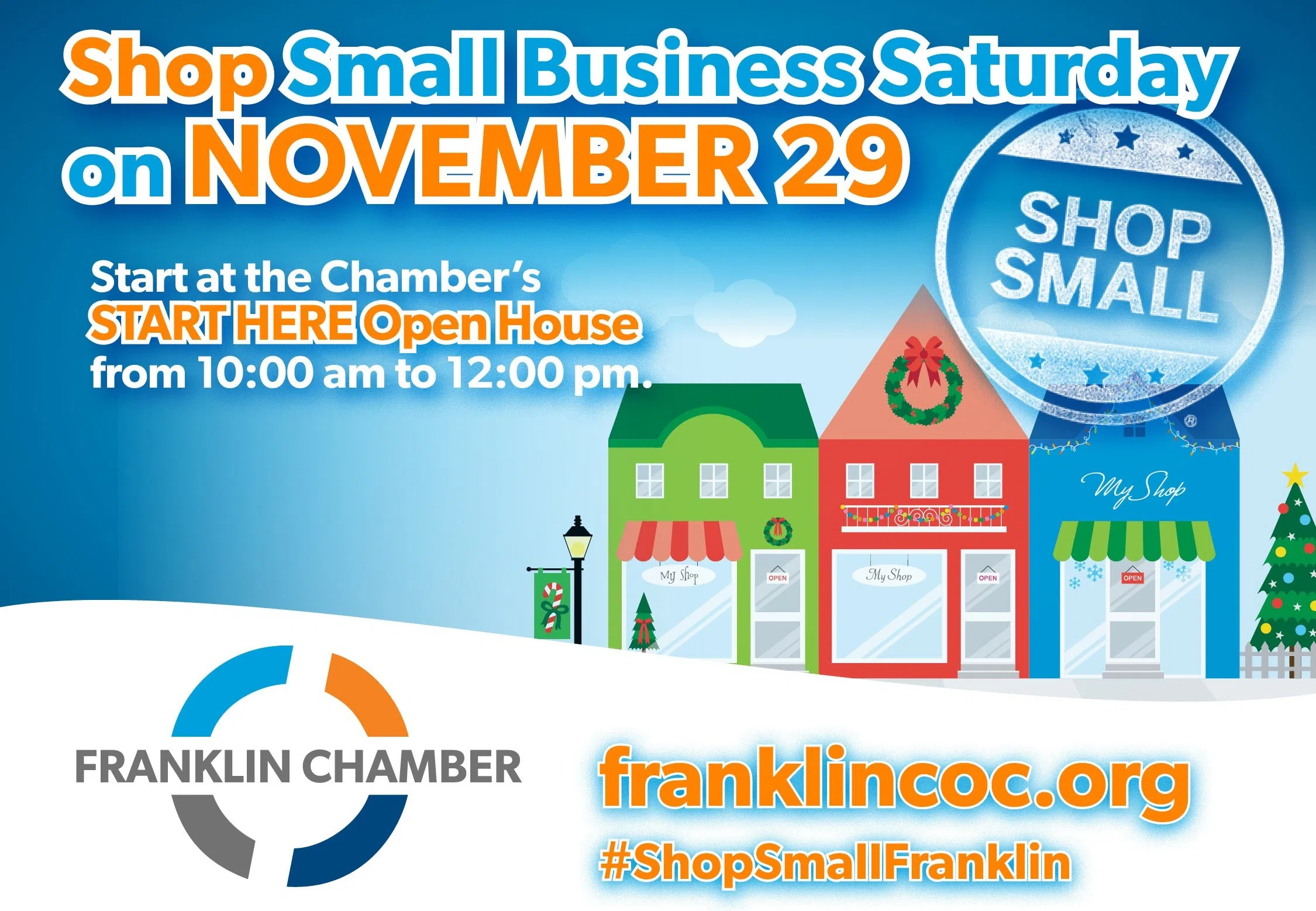 Franklin Chamber's 'Start Here Open House' on Small Business Saturday is Nov.29