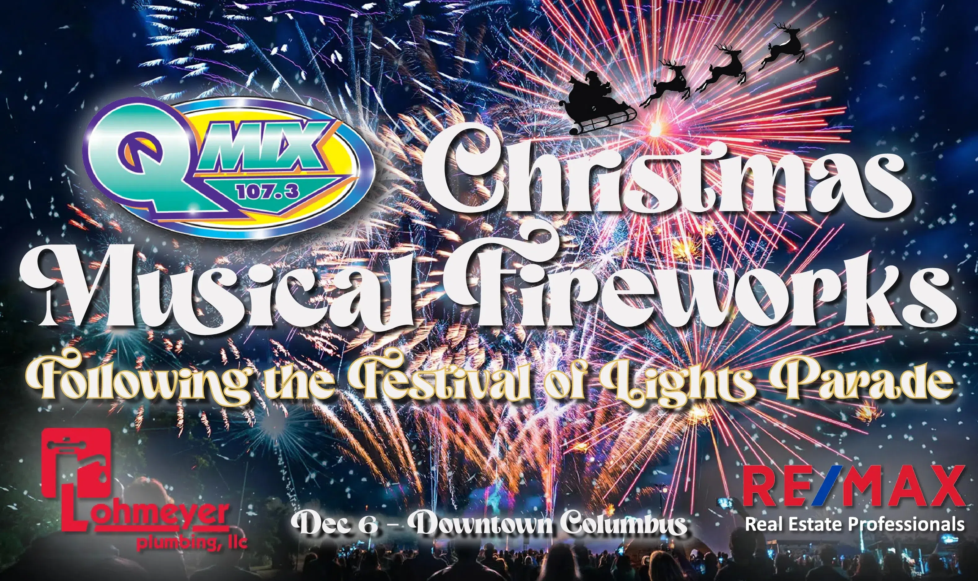 QMIX Christmas Musical Fireworks follows Festival of Lights Parade on Saturday night