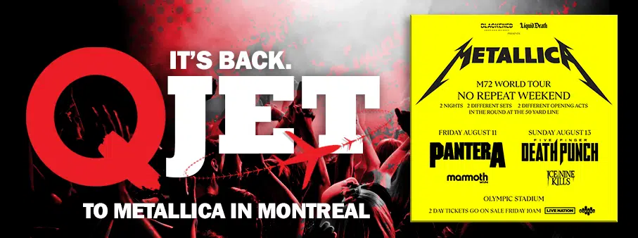 Q-Jet to Montreal with METALLICA
