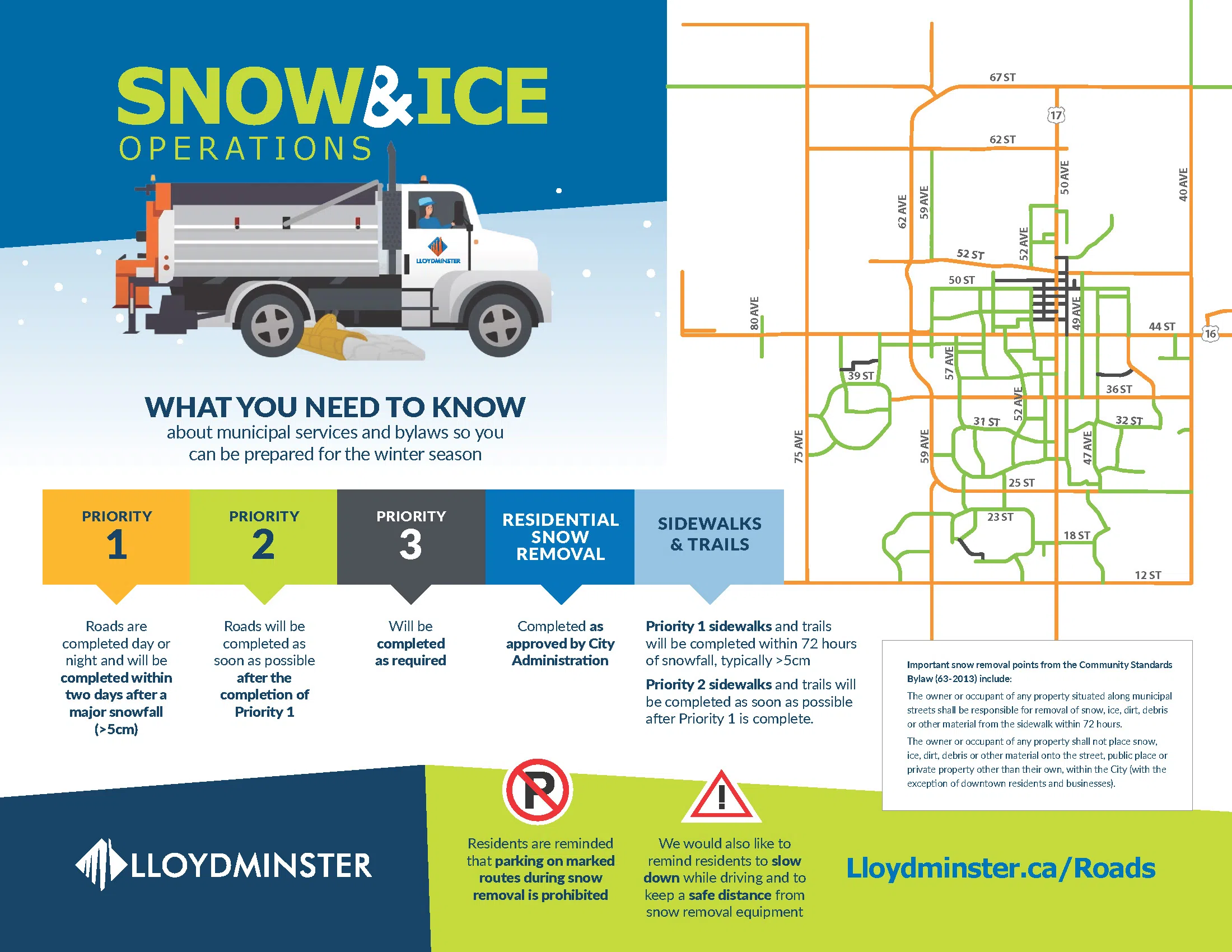 Lloydminster Winter Road Maintenance - March 4, 2024