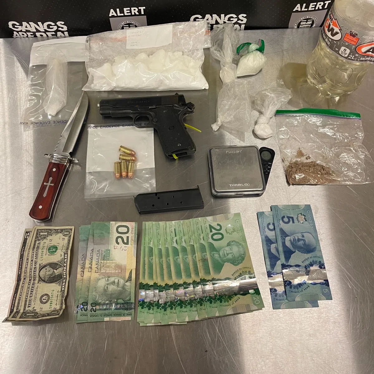 ALERT Lloydminster:  Handgun, drugs seized in rural Alberta arrest