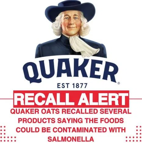 Quaker Oats Granola Bars, Cereal Recalled for Salmonella