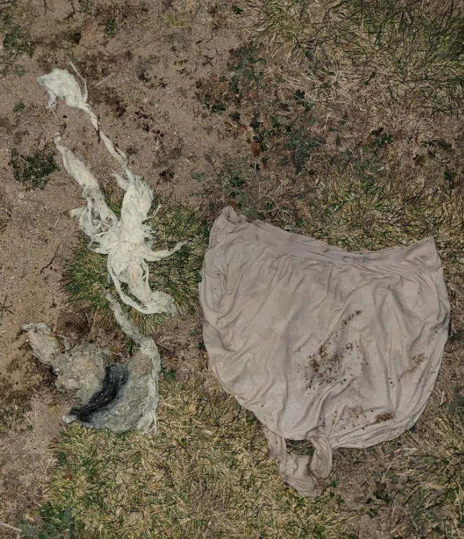 Underwear fished out of the Kronenwetter wastewater system. Image courtesy: Village of Kronenwetter/Facebook